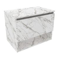 Gabinete Banheiro 1 Porta 60Cm Cr10086 Mármore Branco - 5