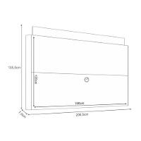 Home Suspenso Galax Com Aparador Vivant Champanhe Off White - Hb Móveis - 5