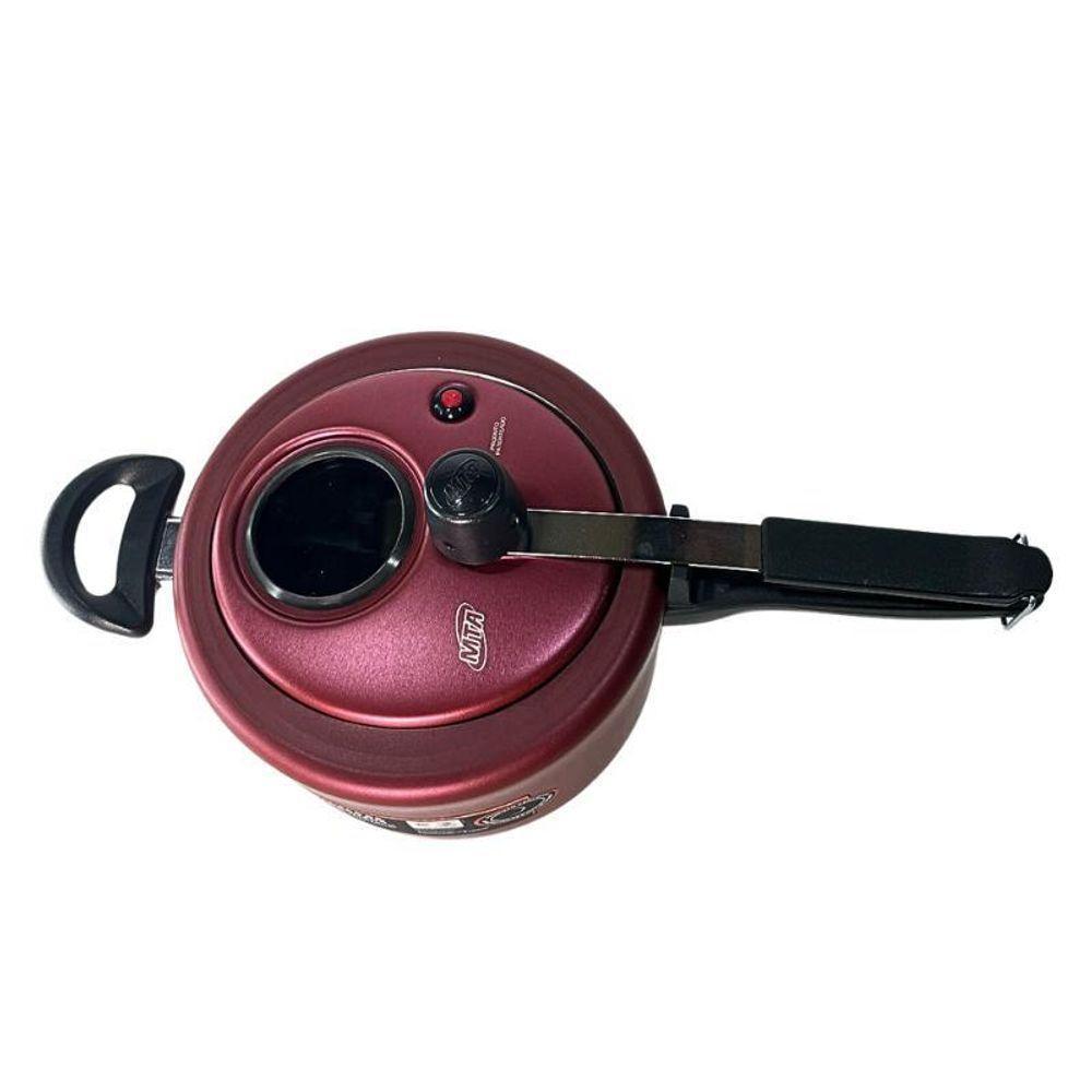Panela De Pressão Cereja C/ Visor De Vidro Antiaderente 4,5l 6023 - 3