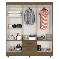 Guarda Roupa Casal Lite 6 Portas Carvalho Oak - Móveis Leão