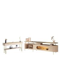 Rack Bancada ária Com Aparador Vivant Champanhe Off White - Hb Móveis - 1