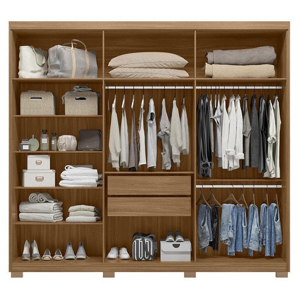 Cômoda Montevideu E Guarda Roupa Casal Venice 62580pe Amendola Touch Off White Com Pés - Demóbile - 5