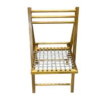 Cadeira Dobrável Em Madeira Com Assento Em Corda Naval Mel