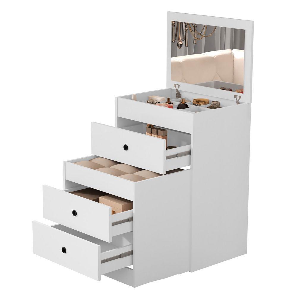 Enteadeira Olivia 2 Em 1 Com Banqueta Embutida – Design Que Otimiza Seu Espaço - 2