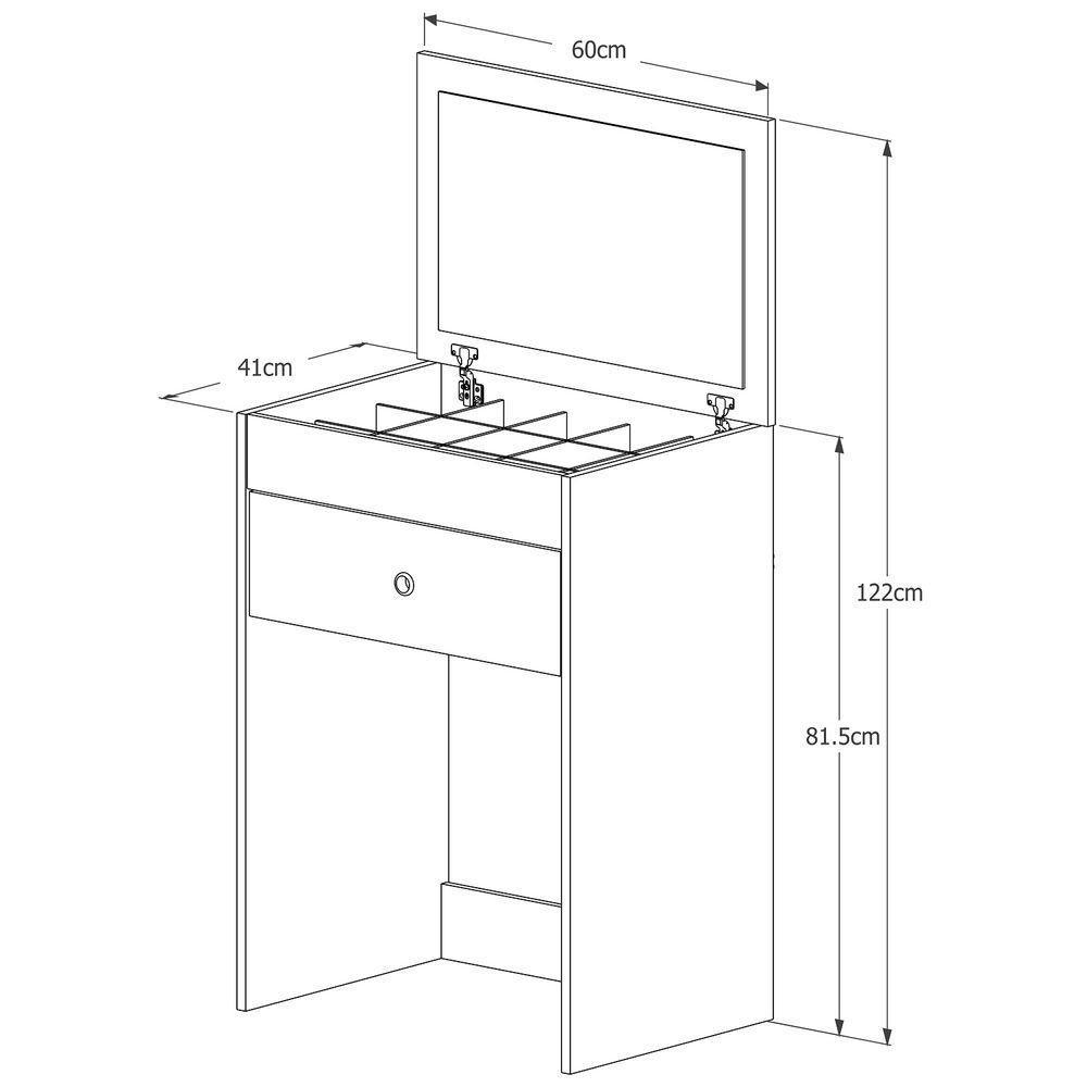 Enteadeira Olivia 2 Em 1 Com Banqueta Embutida – Design Que Otimiza Seu Espaço - 5