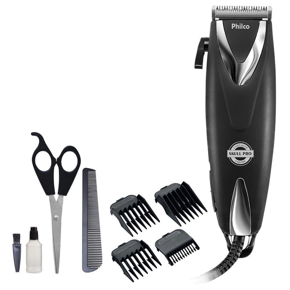 Cortador De Cabelos Philco PCR12CR Skull Pro Chrome 9 Em 1 220V - 1