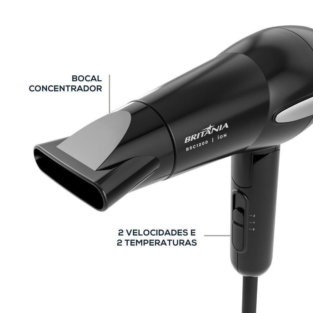 Secador De Cabelos Britânia 1200W BSC1200 Bivolt - 5