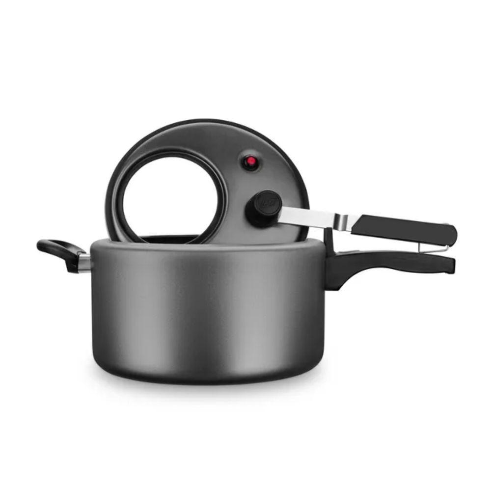 Panela De Pressão Grafite 3,0l C/ Visor De Vidro Mta 6022 - 3