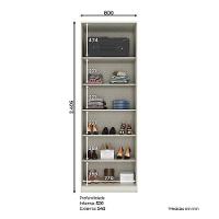 Armário 2 Portas Predileto Areia Jequitibá - Henn - 2