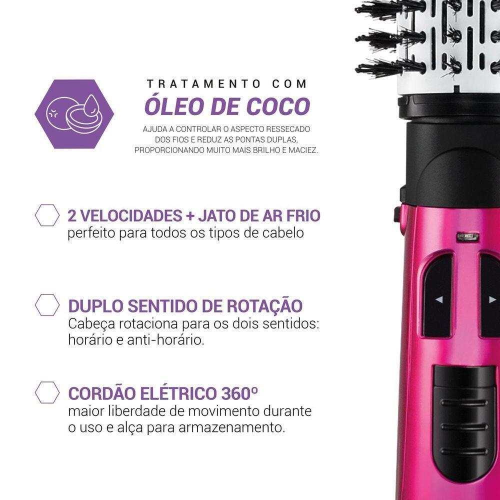 Escova Rotativa Philco 1100W 2 rotações Beauty Shine PEC03R 220V - 5