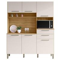 Cozinha Montesa 6 Portas E 2 Gavetas Freijó Soft – Kits Paraná - 1