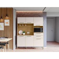 Cozinha Montesa 6 Portas E 2 Gavetas Freijó Soft – Kits Paraná - 4