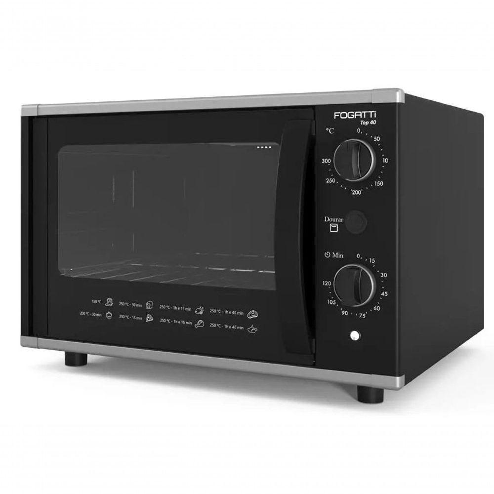 Forno Elétrico De Bancada 40 Litros - Top 40 - Preto - Fogatti 220v - 1