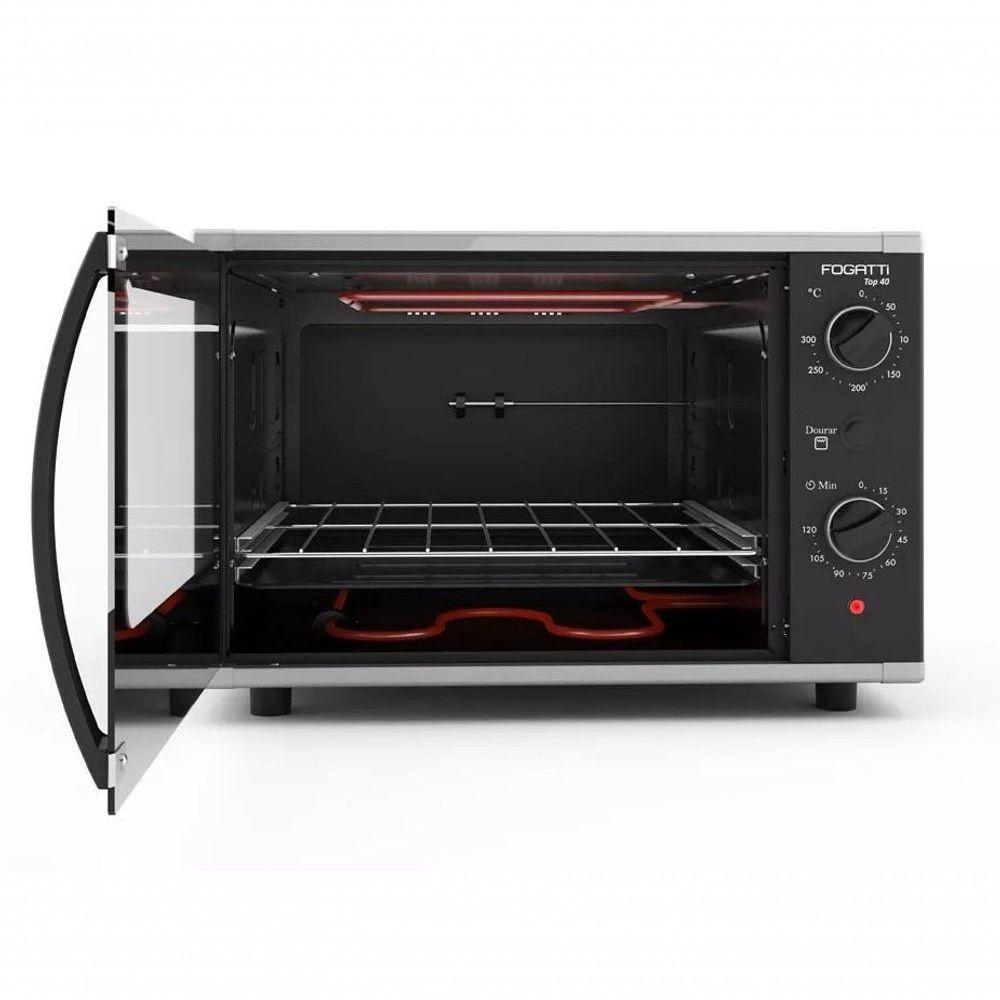 Forno Elétrico De Bancada 40 Litros - Top 40 - Preto - Fogatti 220v - 3