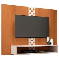 Painel Para Tv Home Suspenso Form Com Mesa De Centro Cadenza Cinamomo Off White – Hb Móveis - 2