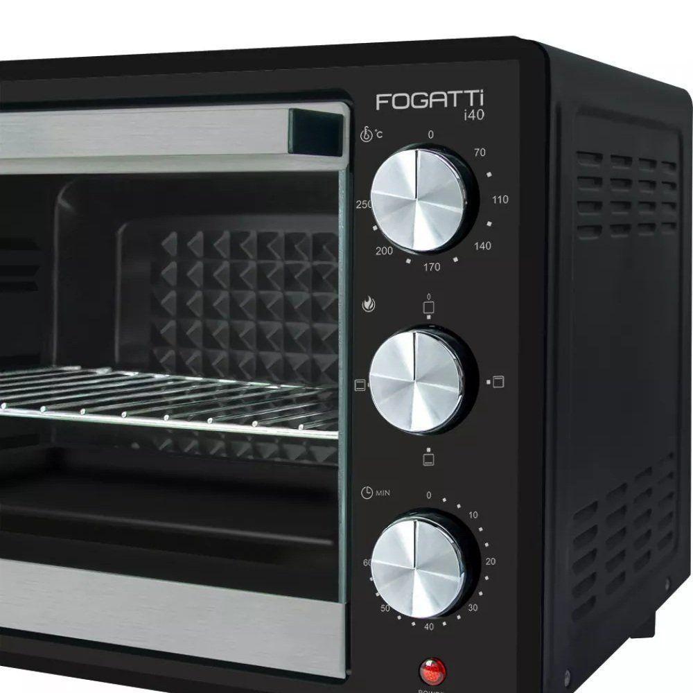 Forno Elétrico De Bancada 40 Litros - I40 - Preto - Fogatti 220v - 2