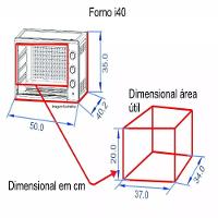 Forno Elétrico De Bancada 40 Litros - I40 - Preto - Fogatti 220v - 5
