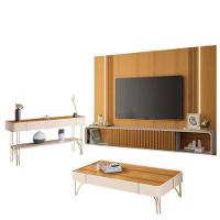 Home Suspenso Empire E Aparador Vivant E Mesa De Centro Cadenza Cinamomo Off White - Hb Móveis - 1