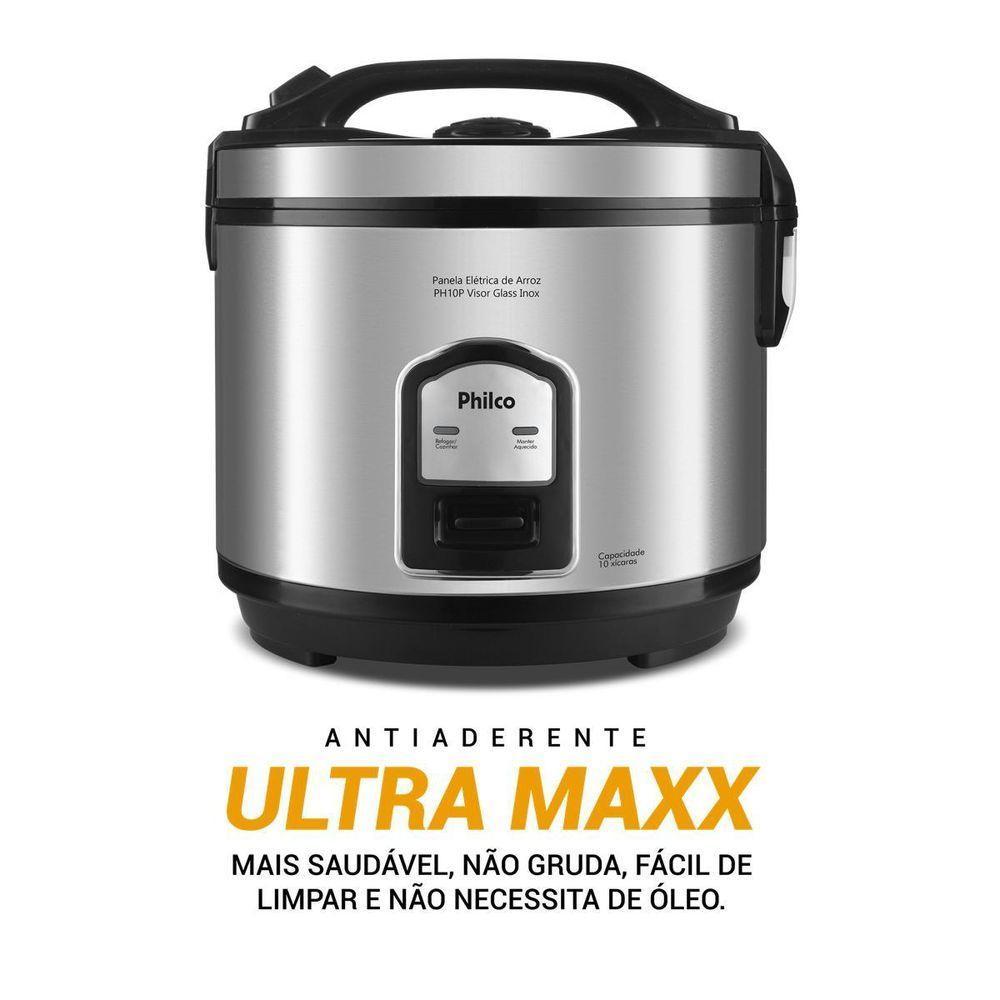 Panela De Arroz Elétrica Philco Inox 10 Xícaras PH10P 110V - 4