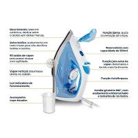 Ferro De Passar A Vapor Britânia 320ml Base Em Cerâmica BFV70 220V