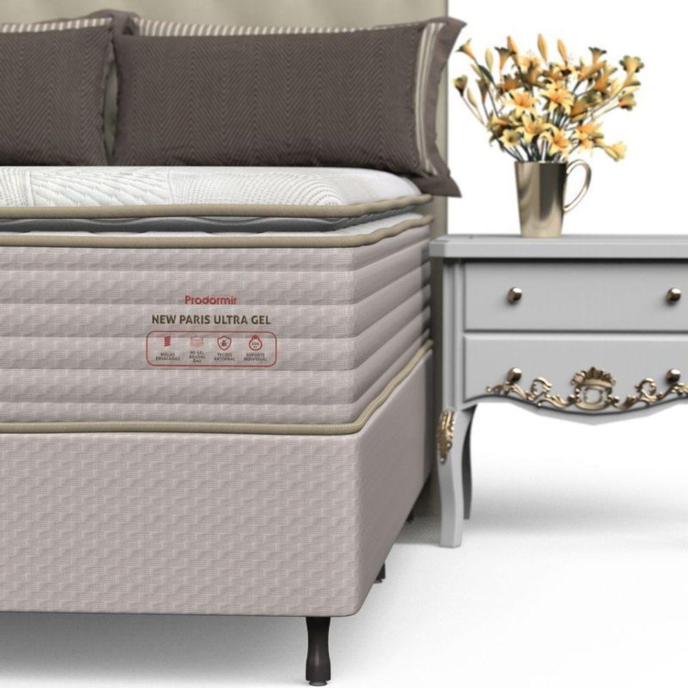 Conjunto Box Solteiro Mola Ensacada Prodormir New Paris - 6