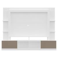 Estante Com Suporte Tv 65" E 2 Portas Oslo Multimóveis V3386 Branca/Lacca Fumê Branco/Lacca Fumê - 3