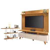 Rack Bancada Essenza E Painel Link 2.0 Com Aparador Infinity Off White Cinamomo – Hb Móveis - 1