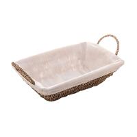 Cesto Organizador Retangular Em Sisal Com Forro Em Tecido 35x13cm Wolff - 1