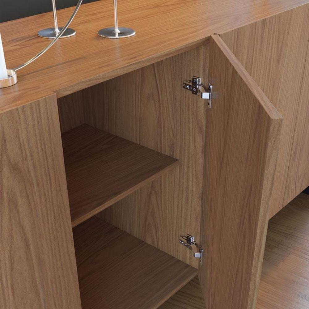 Aparador Para Sala Buffet Ambiente Copacabana Freijó Preto Acetinado– Colibri - 6