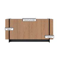 Aparador Para Sala Buffet Ambiente Copacabana Freijó Preto Acetinado– Colibri - 3