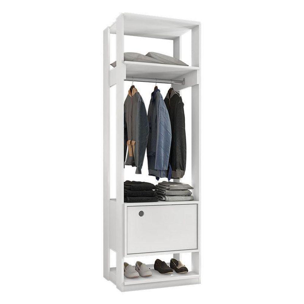 Guarda Roupa Modulado Titan Com Porta Branco - Móveis Leão - 1