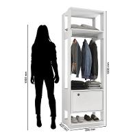 Guarda Roupa Modulado Titan Com Porta Branco - Móveis Leão - 2