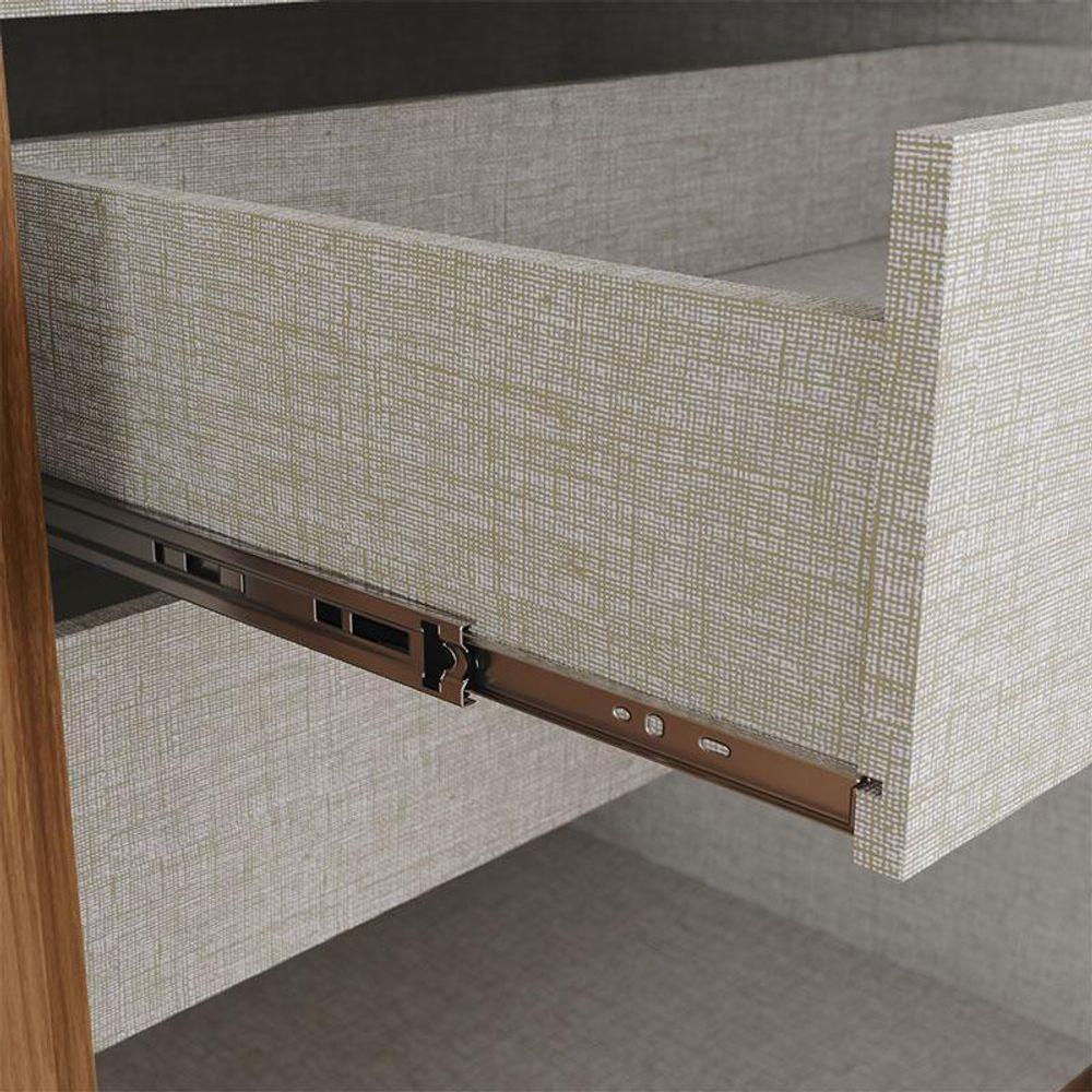 Guarda Roupa Casal ávila 6 Portas 4 Gavetas Com Pés Nature Fosco - Henn - 4