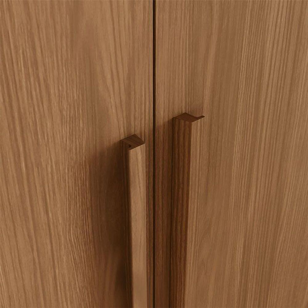 Guarda Roupa Casal ávila 6 Portas 4 Gavetas Com Pés Nature Fosco - Henn - 6
