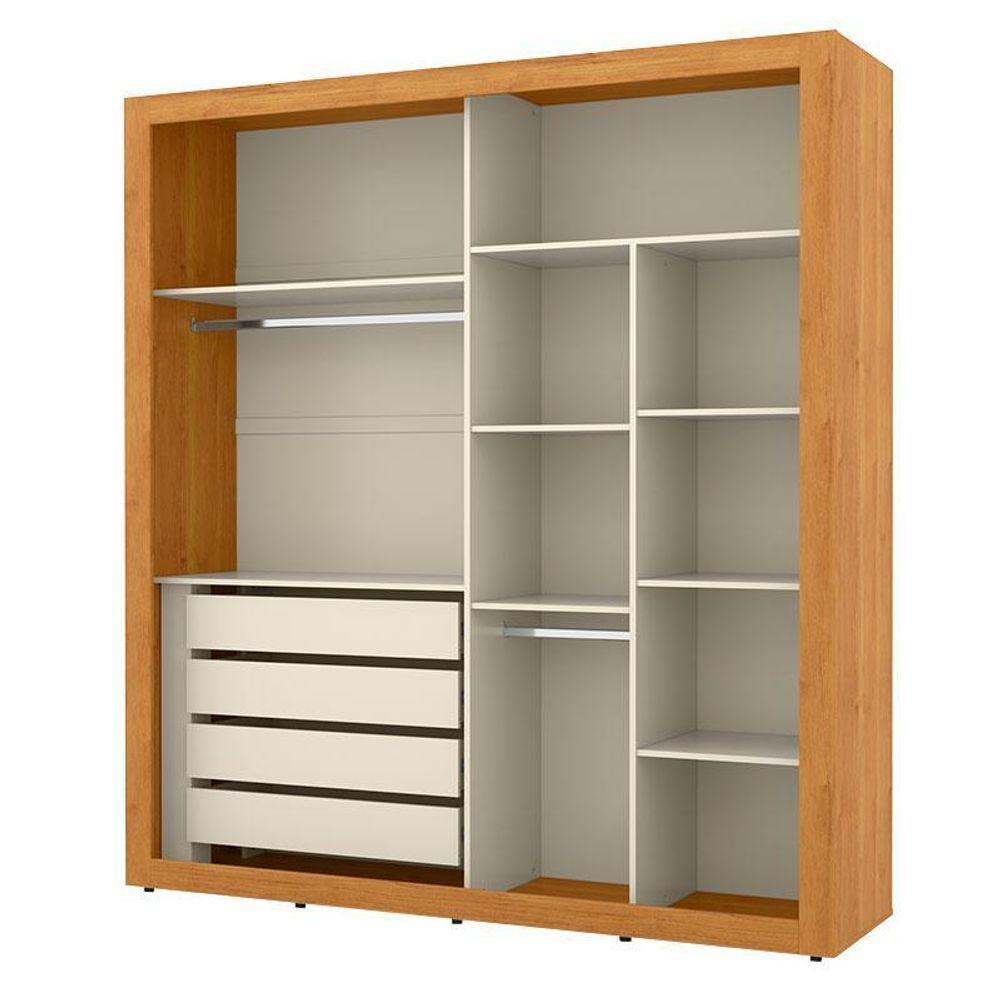 Guarda Roupa Tutto New 2 Portas De Correr Freijó Off White - Matic - 2