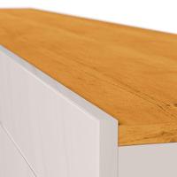 Rack Bancada Classic 3 Gavetas 1.8 Off White Nature - Imcal