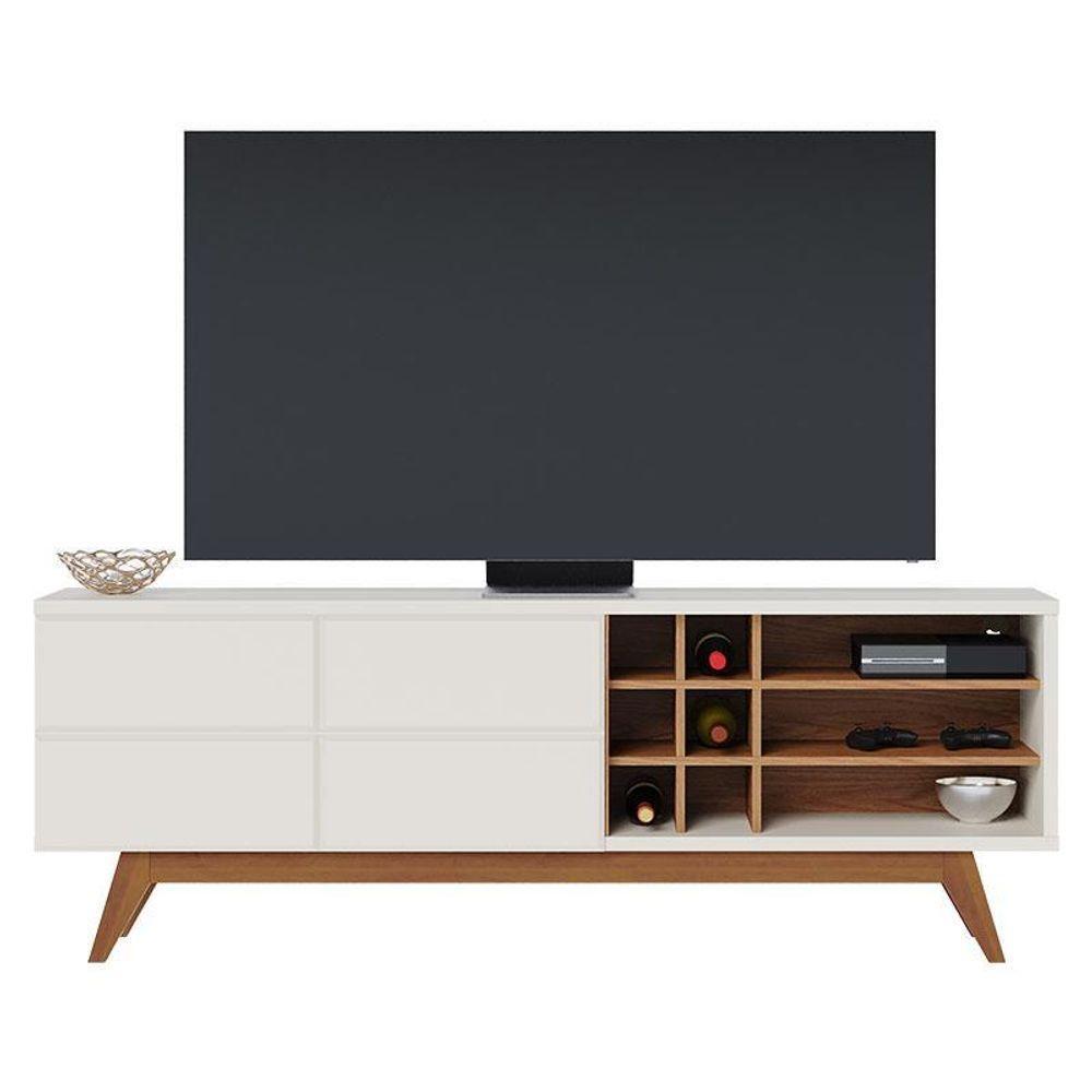 Rack Bancada Noronha 1.8 Off White Matte Freijó – Colibri - 1