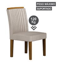 Cadeira Para Mesa De Jantar Jade Mdf Kit 2 Peças Freijó Joli Palha – Leifer Móveis