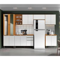 Cozinha Modulada Luana Composição 5 Cinamomo Branco - Aramóveis - 2