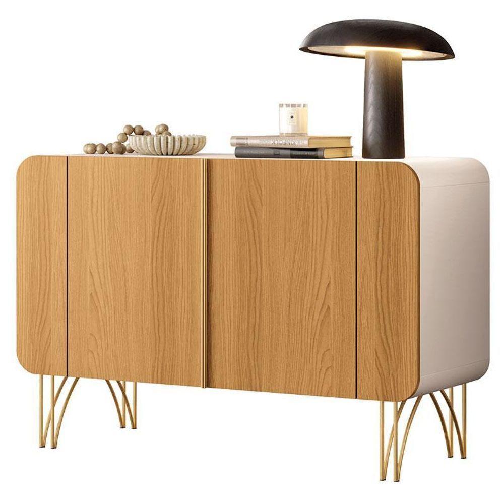 Buffet Benvenuto E Cristaleira évora Off White Cinamomo – Hb Móveis - 2