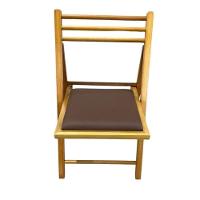 Cadeira Dobrável De Madeira Com Estofado Mel - 3