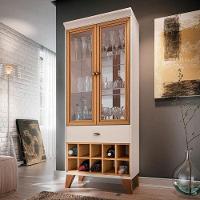 Cristaleira Ambiente ópera Off White Cinamomo – Hb Móveis - 1