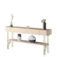 Aparador Vivant Com Mesa De Centro Cadenza Champanhe Off White - Hb Móveis - 2