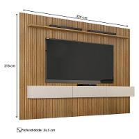 Home Suspenso Frisado Curitiba 2240 Com Nicho Cinamomo Off White - Valdemóveis - 3