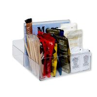 Kit 10 Porta Sachês Com Expositor Acrílico Mesa Restaurante - 3