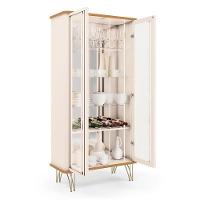 Buffet Saluti E Cristaleira évora Off White Cinamomo – Hb Móveis - 7