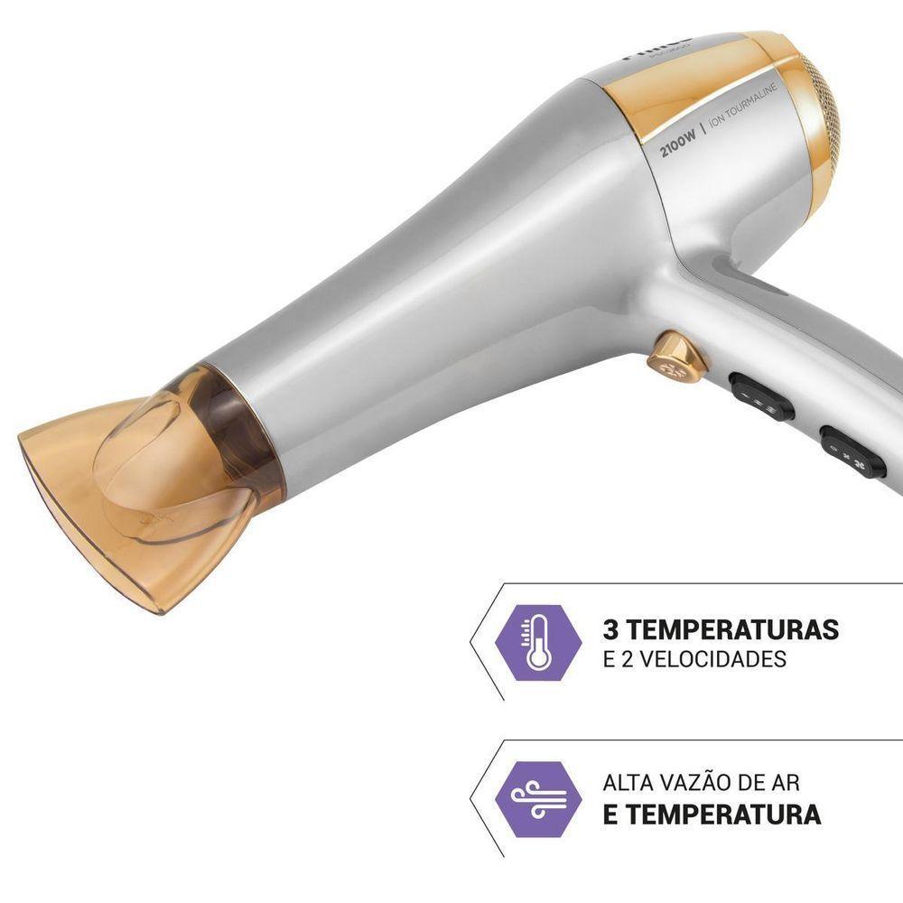 Secador De Cabelos Philco Íons Tourmaline 2100W PSC2600 220V - 4