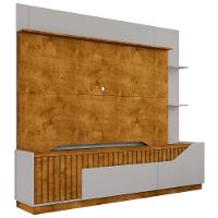 Estante Painel Para Tv 75 Pol 210cm Shay Naturalle/off B02 - Mpozenato - 2