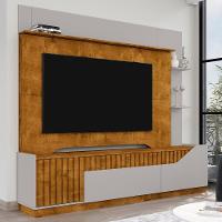 Estante Painel Para Tv 75 Pol 210cm Shay Naturalle/off B02 - Mpozenato - 3