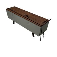 Rack Em Mdf Com Duas Portas Gramado/pau Ferro - 5